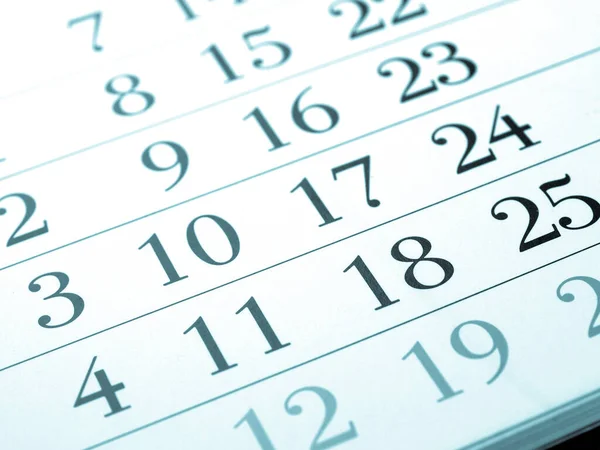 Календарь Холодный Цианот — стоковое фото