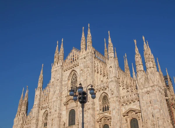 Duomo Milano Γοτθικό Καθεδρικό Ναό Της Εκκλησίας Μιλάνο Ιταλία — Φωτογραφία Αρχείου