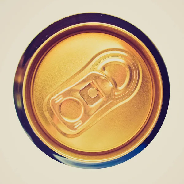 Vintage Retro Looking View Picture Beer Can — Stock Photo, Image