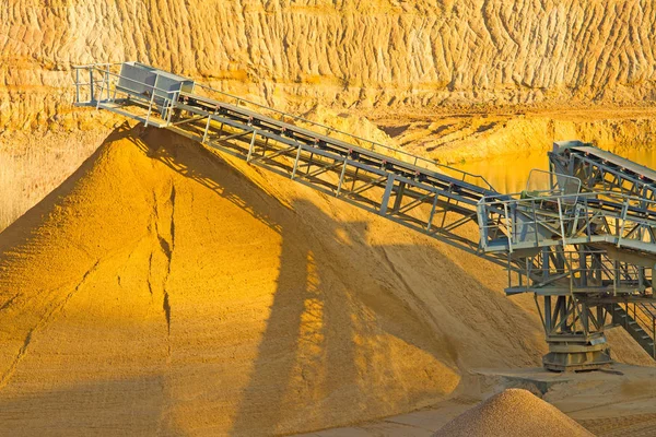 Minería Carbón Desierto — Foto de Stock