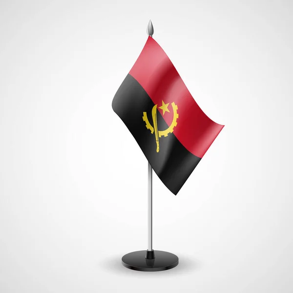 Bandeira Mesa Estadual Angola Símbolo Nacional — Fotografia de Stock