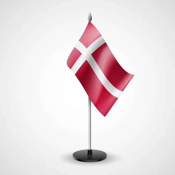 Danmarks Flagga Nationell Symbol — Stockfoto
