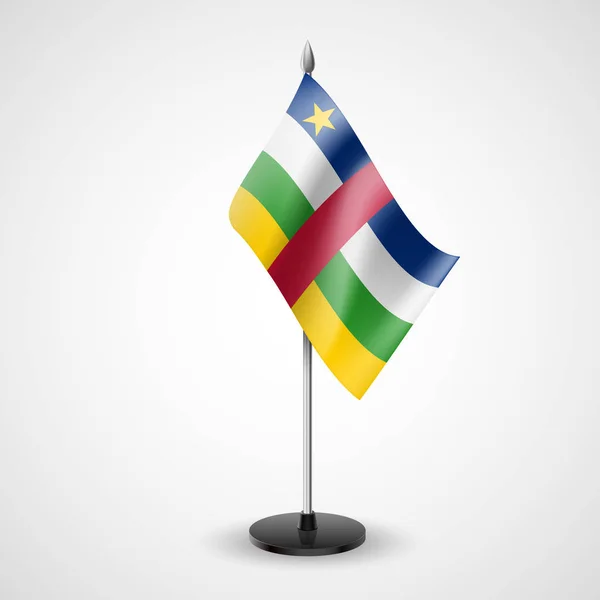 Staatstabel Vlag Van Centraal Afrikaanse Republiek Nationaal Symbool — Stockfoto