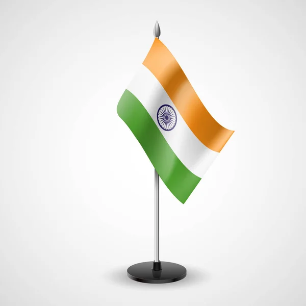 Indyjska Flaga Stołu Stanowego Symbol Krajowy — Zdjęcie stockowe