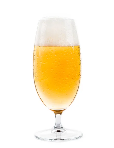 Birra Fresca Alla Spina Vetro — Foto Stock