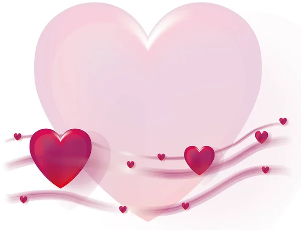 День Святого Валентина Большим Сердцем — стоковое фото
