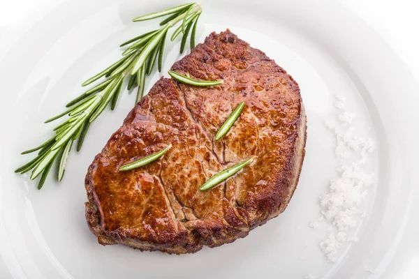 Filete Ternera Con Romero Sal Marina — Foto de Stock