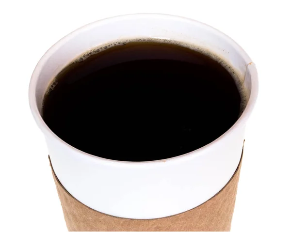 Kaffeetasse Aus Papier Isoliert — Stockfoto