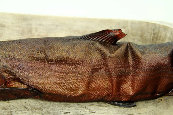 Smoked Fish Table — Stock Photo, Image