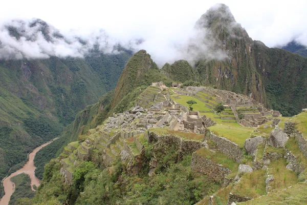 Machu Picchu Pre Columbian 15Th Century Inca City — Stock Photo, Image