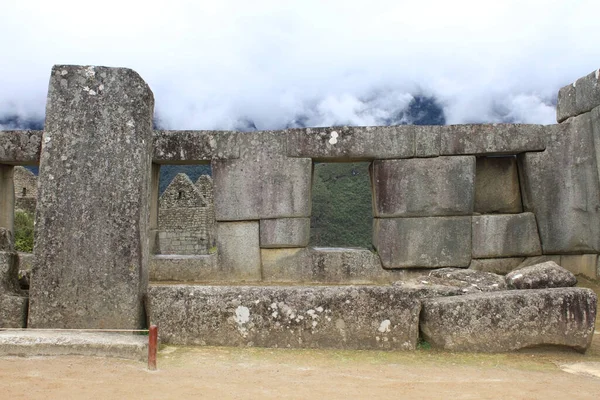 Мачу Пикчу Доколумбовый Город Инков Века — стоковое фото