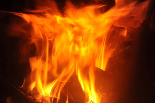 Fireplace Red Fire Flame — Stock Photo, Image