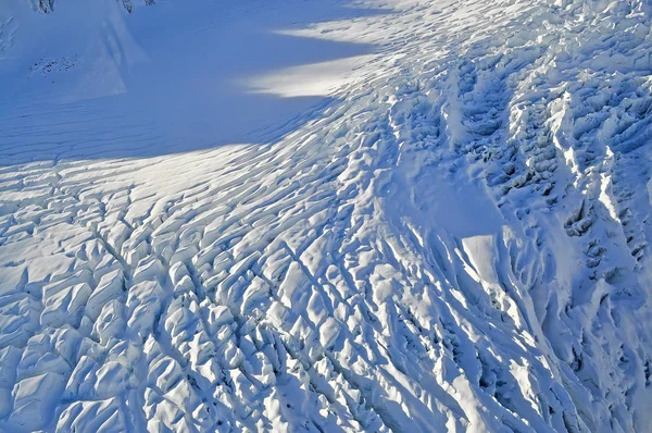 Gipfel Des Berges Mit Schönem Eismuster — Stockfoto