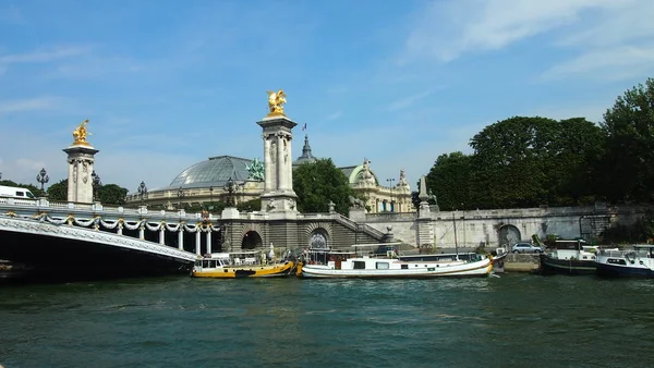 Crucero Fluvial Por Sena Francia — Foto de Stock