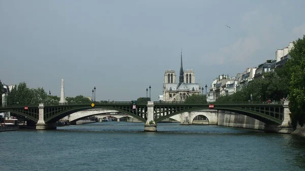 Flusskreuzfahrt Auf Der Seine Frankreich — Stockfoto