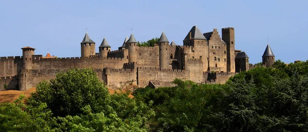 Μεσαιωνική Πόλη Carcassonne Γαλλία — Φωτογραφία Αρχείου