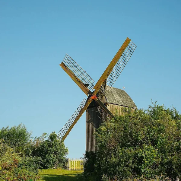 Molino Viento Campo —  Fotos de Stock