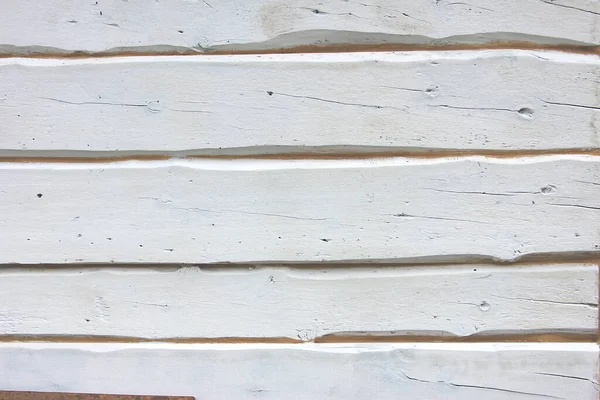Background White Painted Wooden Boards — Stock Photo, Image