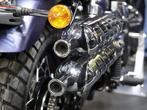 Motor Motocicleta Tiro Close — Fotografia de Stock
