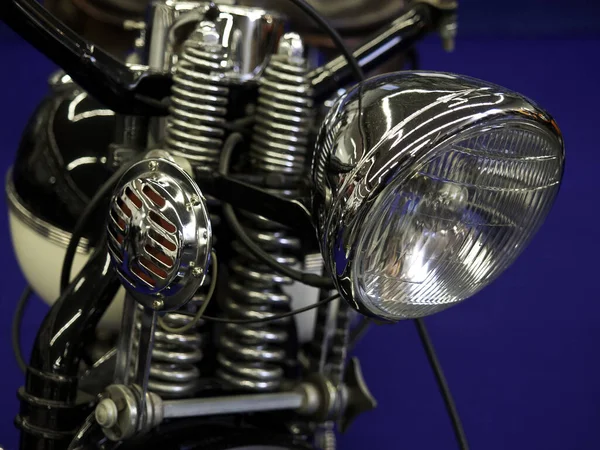 Detail Motocyklového Světlometu — Stock fotografie
