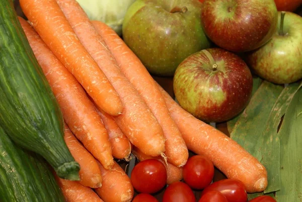 Makanan Sayuran Organik Segar — Stok Foto