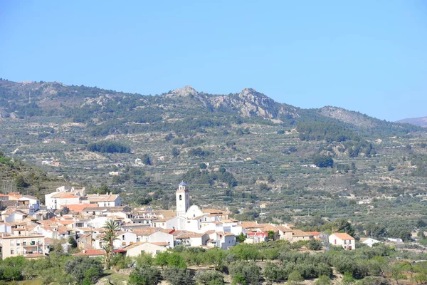 山の中に隠された村 Alicante スペイン — ストック写真