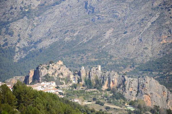 Ruïnes Guadalest Spanje — Stockfoto