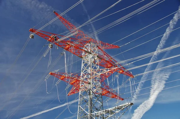 Construcción Una Nueva Autopista Eléctrica — Foto de Stock