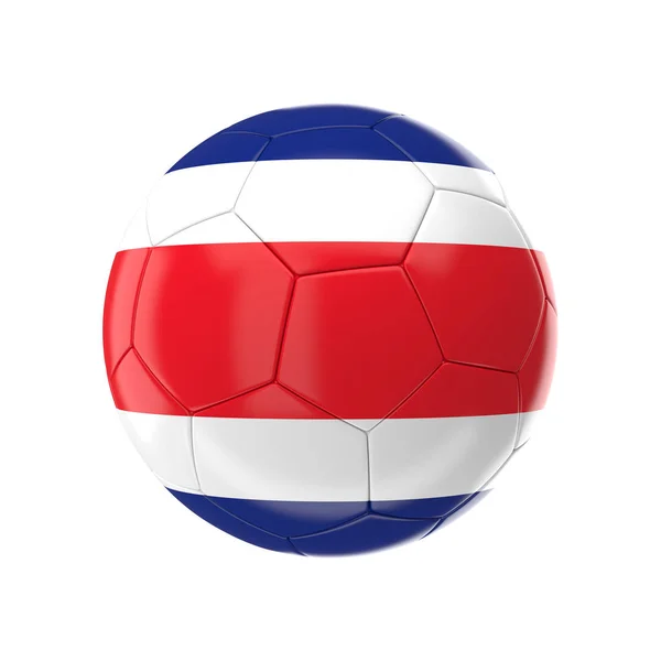 Μπάλα Ποδοσφαίρου Σημαία Κόστα Ρίκα — Φωτογραφία Αρχείου