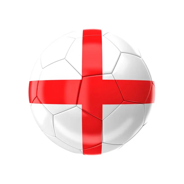 Fußball Mit England Flagge — Stockfoto