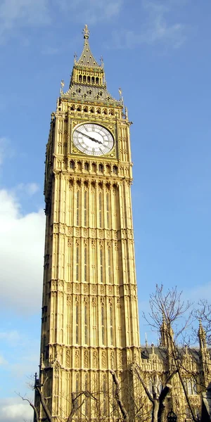 Big Ben Londres Casas Del Parlamento Palacio Westminster — Foto de Stock