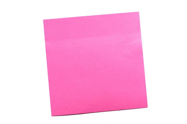 Чистая Розовая Липкая Нота — стоковое фото