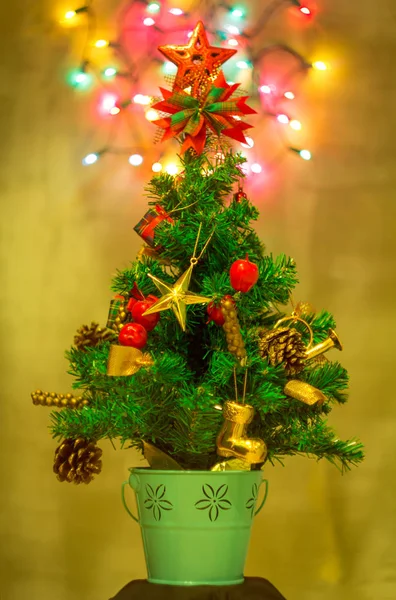 Kerstboom Defocused Lights — Stockfoto