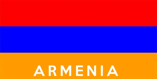 Muito Grande Tamanho Ilustração País Bandeira Armenia — Fotografia de Stock