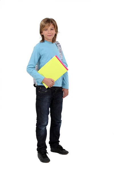 Portrait Young Student Books — Stock Photo, Image