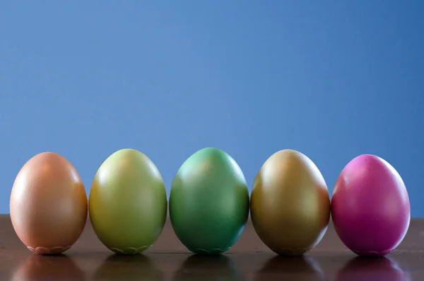 Pastelkleurige Paaseieren — Stockfoto