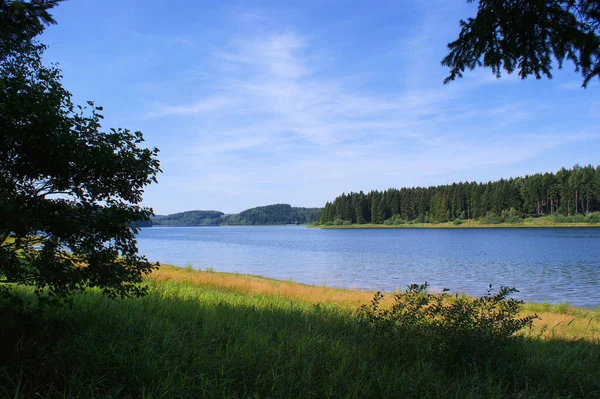 Egy Gát Erzgebirge Ben — Stock Fotó