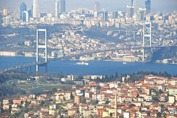 Istambul Uma Cidade Importante Turquia Que Atravessa Europa — Fotografia de Stock