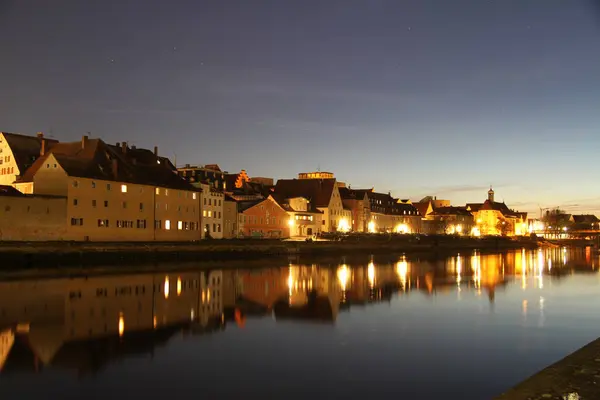 Regensburg Uma Cidade Bávara Rio Danúbio Sudeste Alemanha — Fotografia de Stock