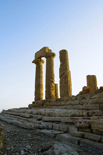 Temple Junon Vallée Des Temples Agrigente — Photo