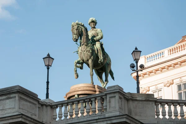 Άγαλμα Του Ιππικού Στη Βιέννη — Φωτογραφία Αρχείου