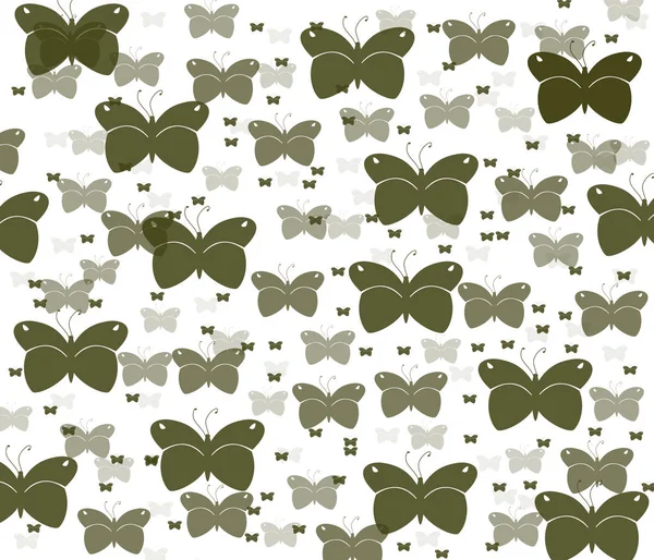 Design Pattern Many Small Single Color Butterflies — Stock Photo, Image