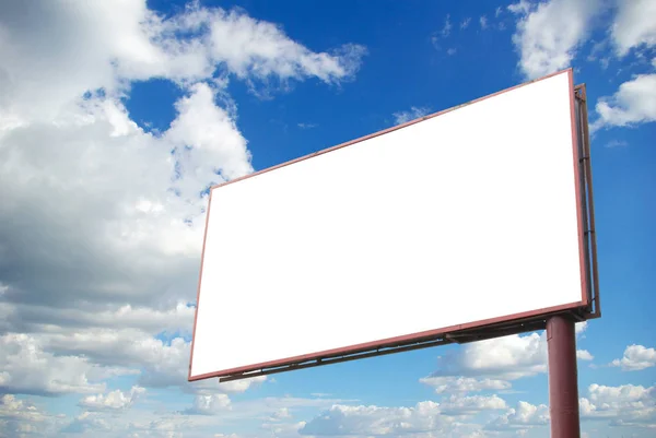 Reclame Billboard Lucht Achtergrond — Stockfoto