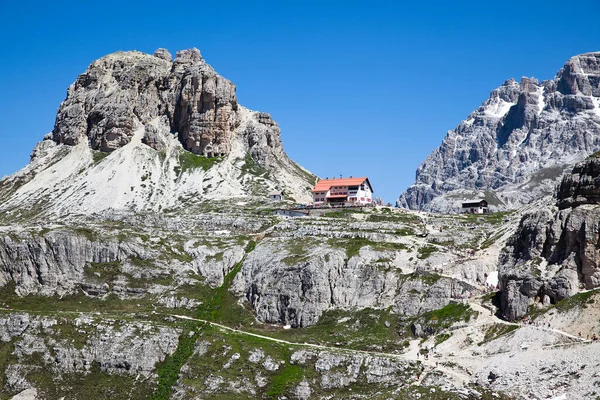 Malowniczy Widok Majestatyczny Krajobraz Dolomitów Włochy — Zdjęcie stockowe