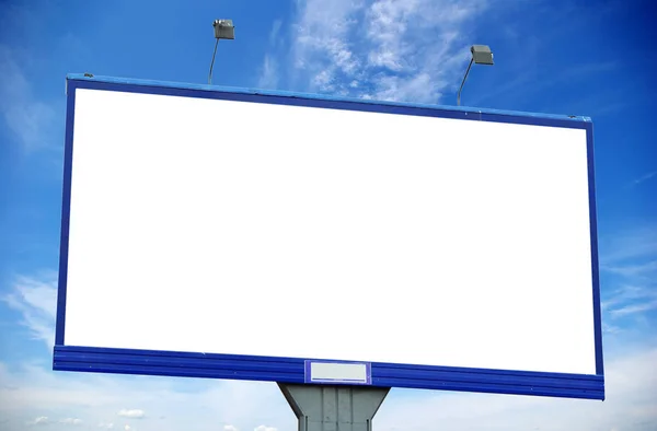 Advertising Billboard Sky Background — Stock Photo, Image