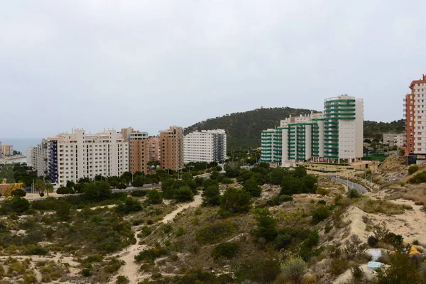 Falak Benidorm Cala Finestrat Spanyolország — Stock Fotó