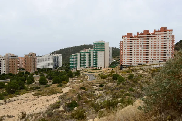 Falak Benidorm Cala Finestrat Spanyolország — Stock Fotó