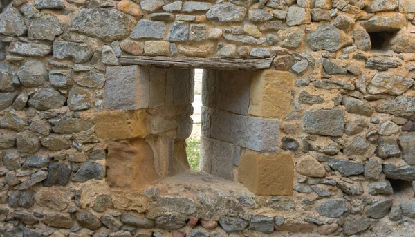 Resquicio Las Paredes Piedra Castillo Medieval —  Fotos de Stock