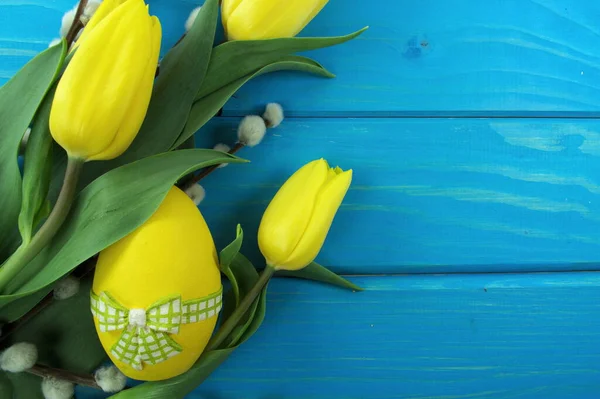 Tulips Easter Egg — Stock Photo, Image