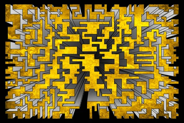 Desafio Labirinto Labirinto Desafio — Fotografia de Stock